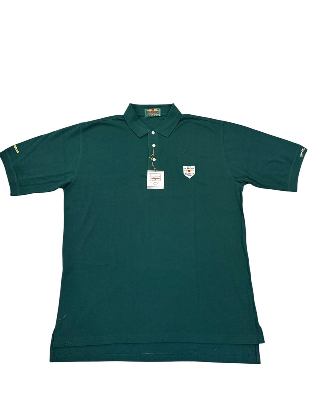 NWT Slazenger Baltusrol 2000 US Amateur Golf Polo Shirt XL Green Cotton Pique